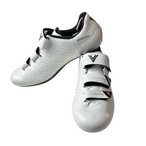 Vittoria Rapide Road Cycling Shoes 44 White Mens 10-10.5 Women’s 11.5-12 Bicycle